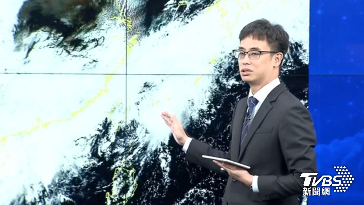 氣象署分析低壓發展空間不利。（圖／TVBS）