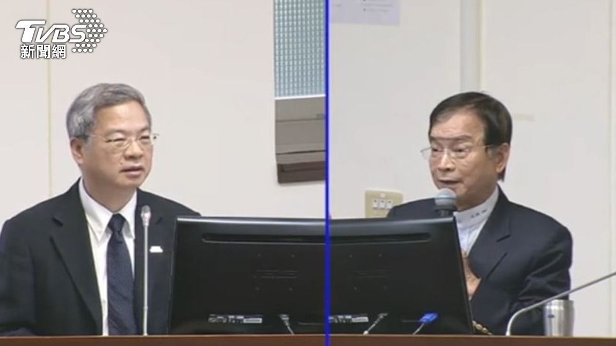 經濟部長龔明鑫與立委賴士葆。（圖／TVBS）