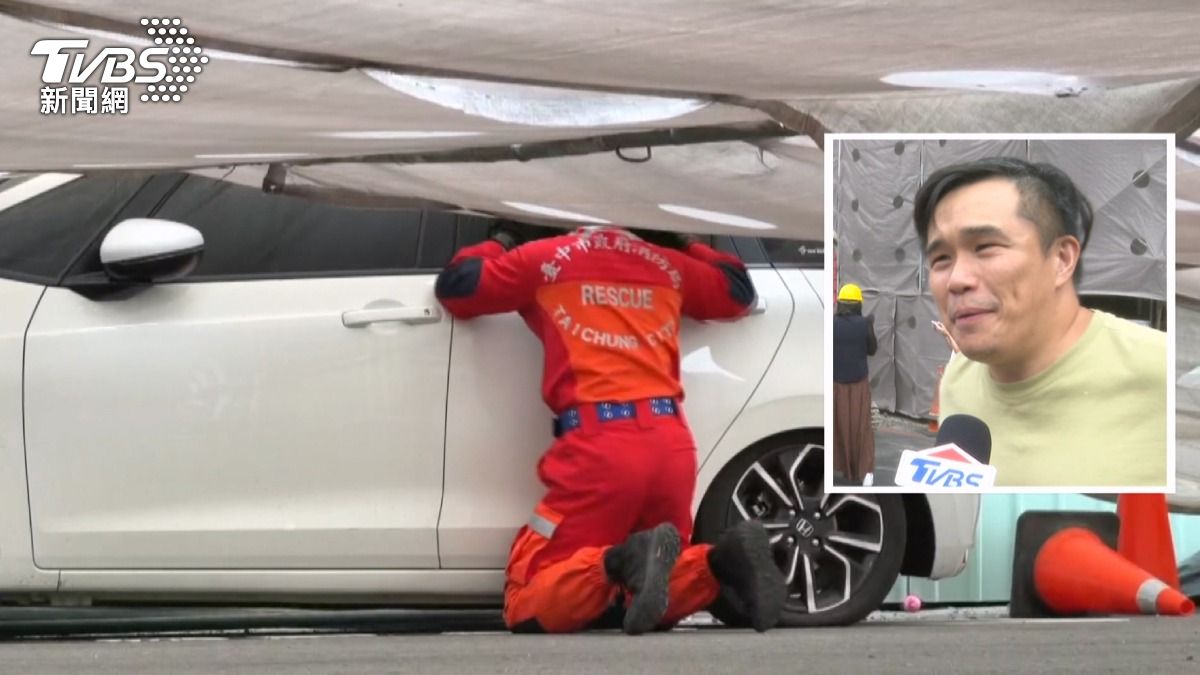 林先生沒想到遇上這場災難，自己彷彿身處災難電影現場。(圖／TVBS)