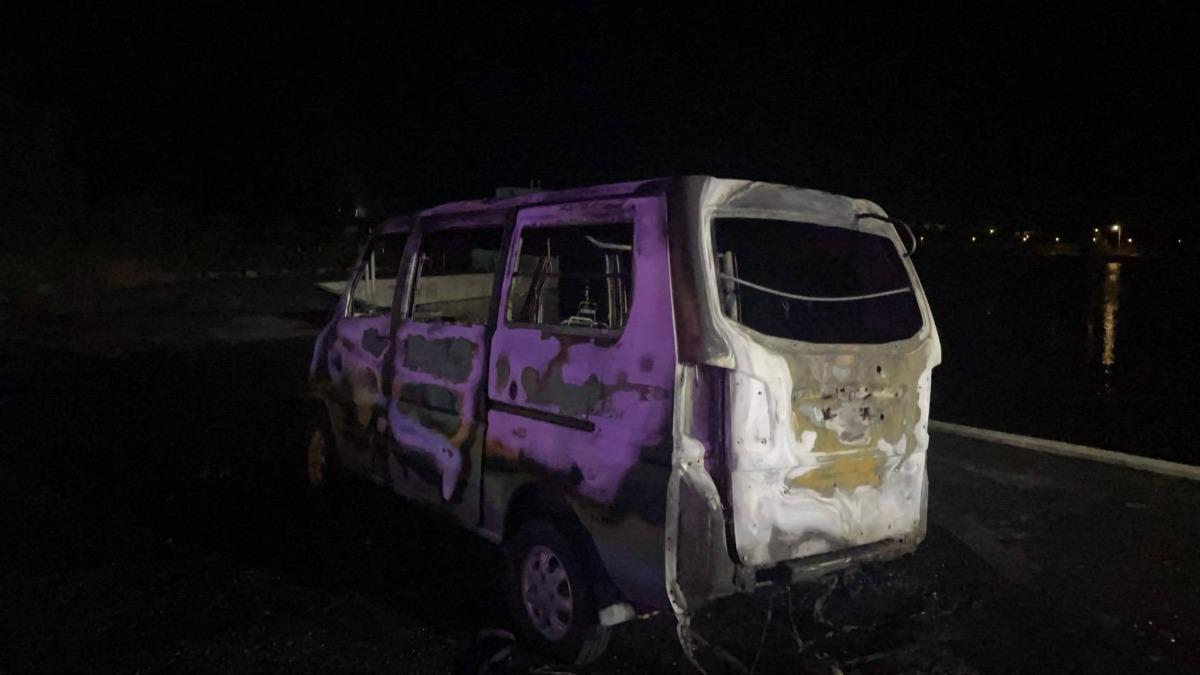 金湖水庫旁火燒車現焦屍!車體燒剩骨架 疑水廠員工命喪火海