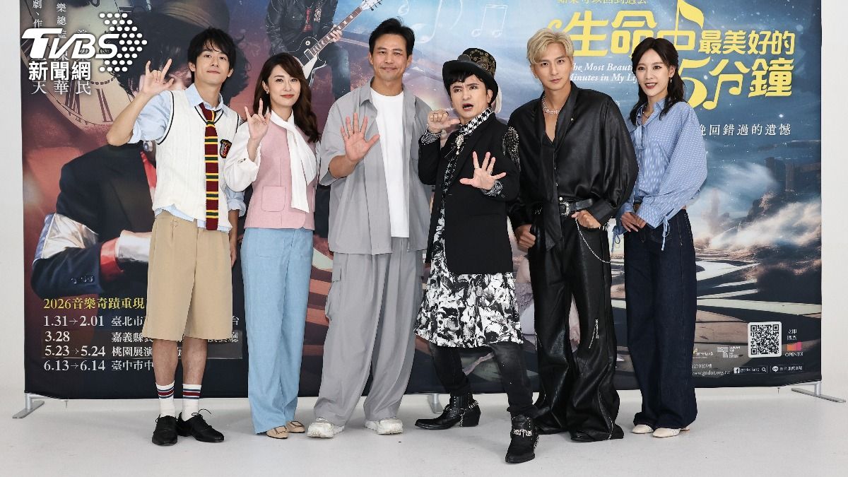 鎮萬鈞(左起)、張郁婕、陳國華、唐從聖、楊奇煜、方宥心。(圖/張哲鳴攝)