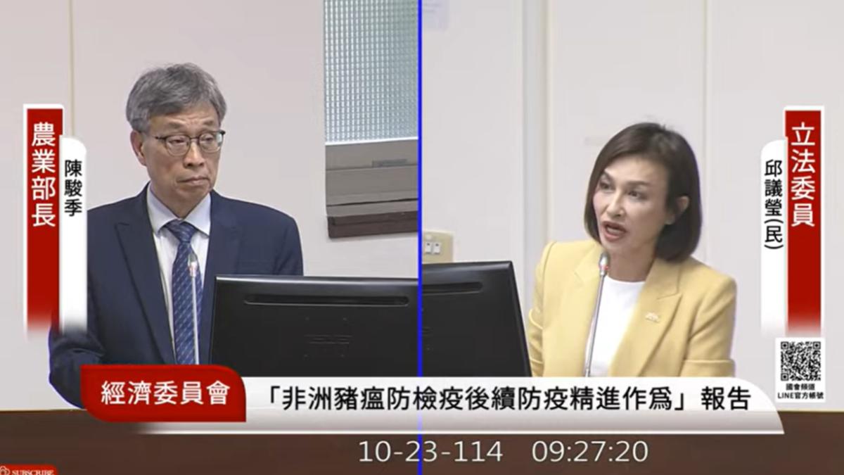 台中爆非洲豬瘟　盧秀燕受訪喊「一起拚經濟」綠委酸爆