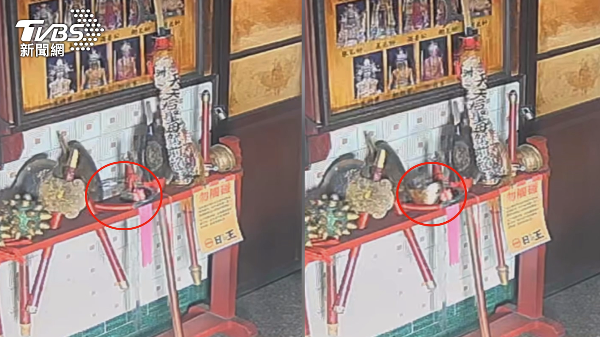 虎爺顯神蹟? 金元寶「憑空移位」，真相曝偷賊3Ｃ干擾器做法。（圖／TVBS）