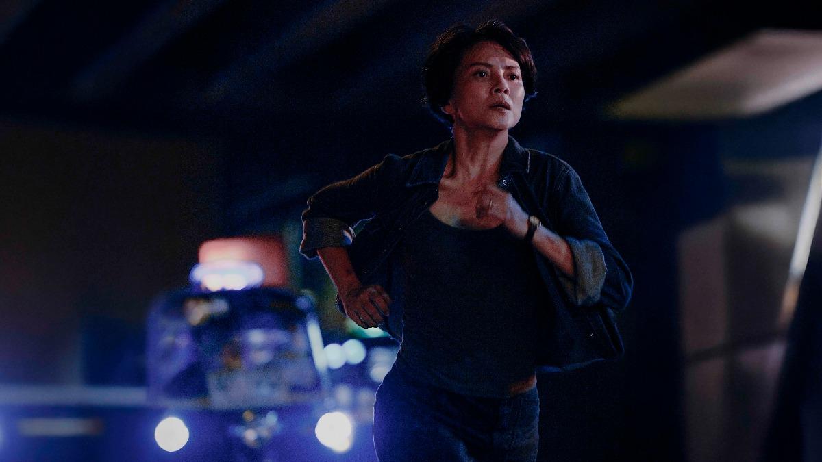 動作戲超出預期,李心潔自嘲「沒有想轉型」。 (圖/Netflix提供)