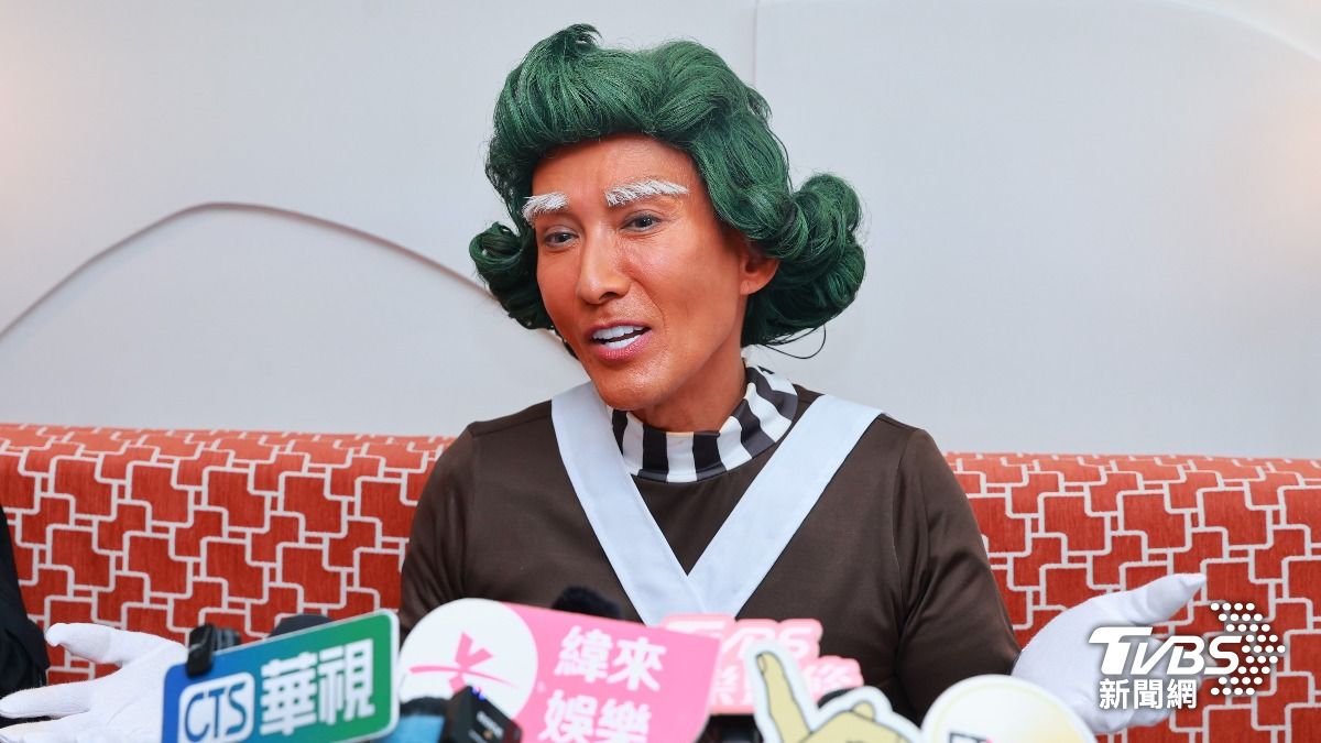 潘若迪以「歐帕倫普人」造型亮相。(圖/黃城碩攝)