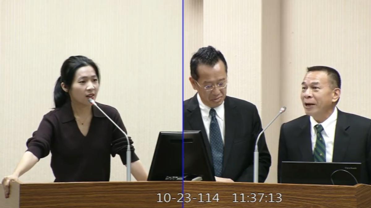 國民黨立委徐巧芯23日質詢。（圖／立法院）