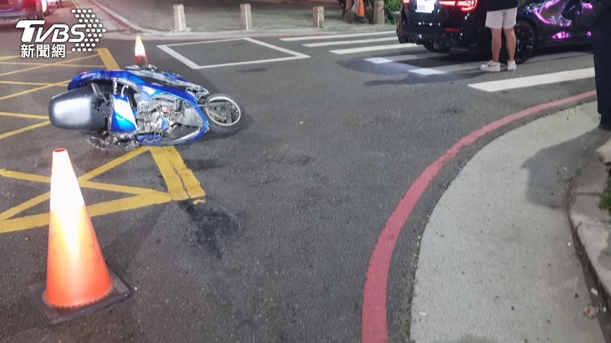 車禍現場。(圖/TVBS)