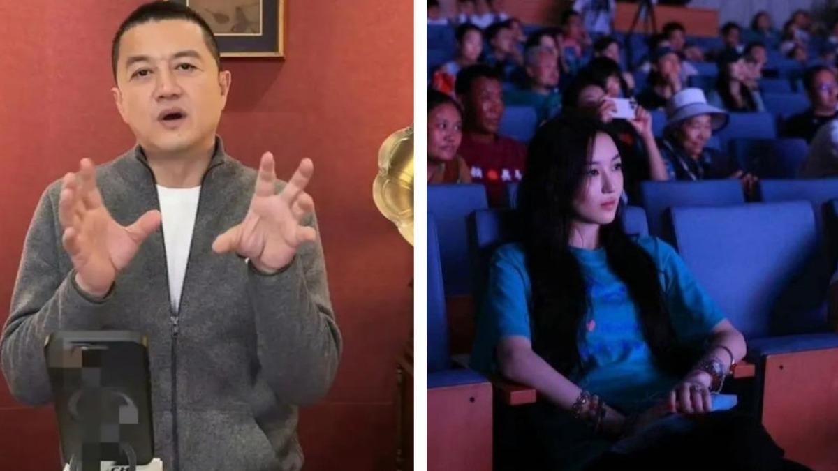 李亞鵬直播，有請女兒李嫣現身露面30秒。（圖／翻攝自微博、小紅書）
