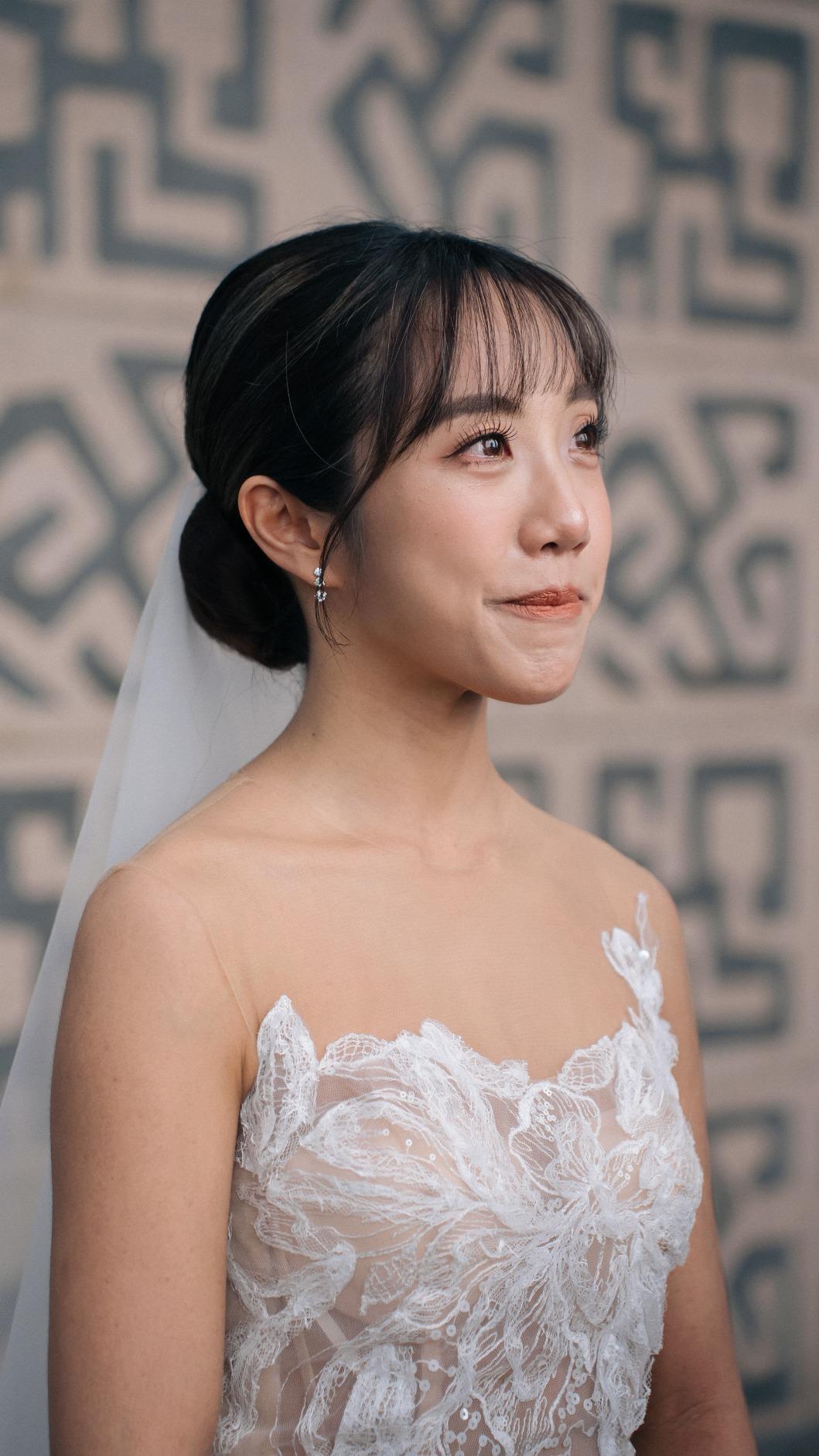 蔡佩軒在婚禮上向老公真摯告白,讓現場親友感動不已。(圖/可瑞思國際娛樂提供)