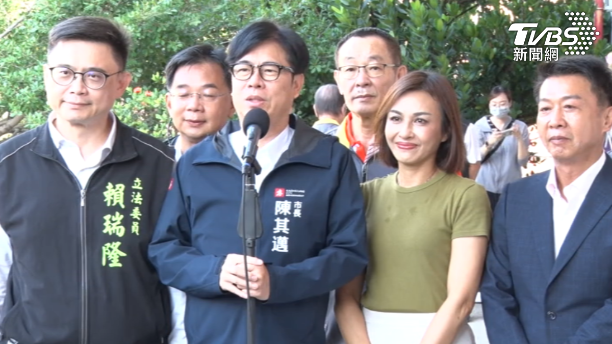 談黨內初選，陳其邁表示「明年1月前能協調當然更好」。（圖／TVBS）