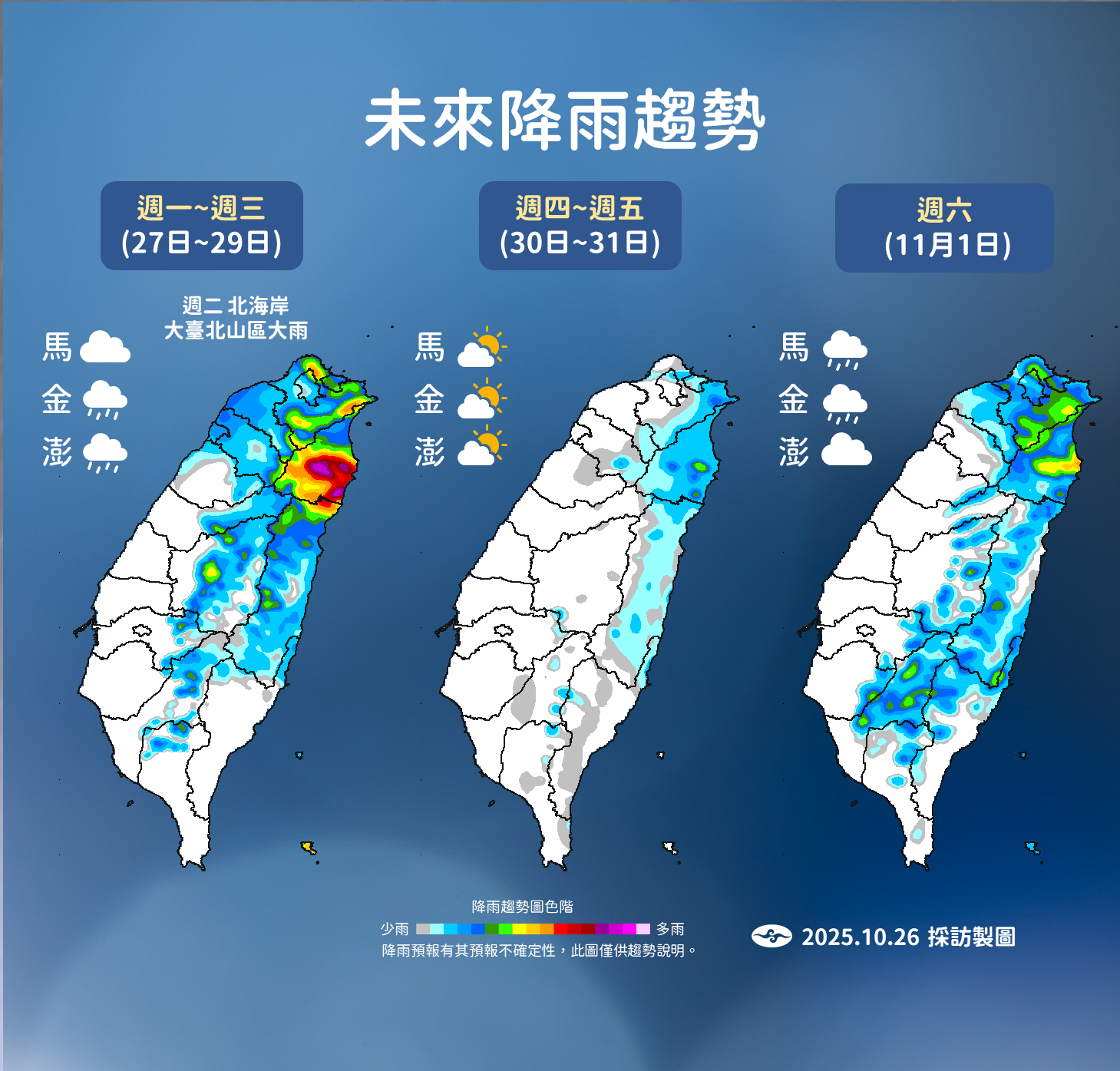 天氣-天氣預報-氣象預報-一週天氣-天氣下雨