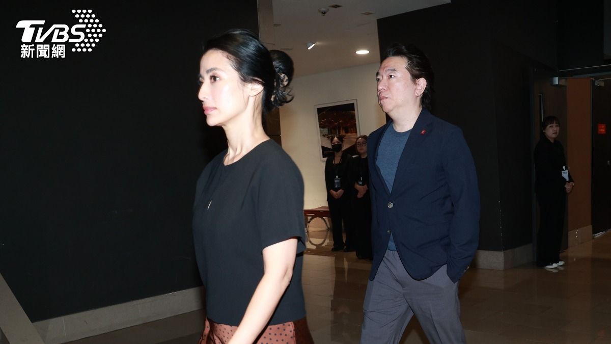 李蒨蓉出席楊祐寧爸爸追思會。(圖/趙世平攝)