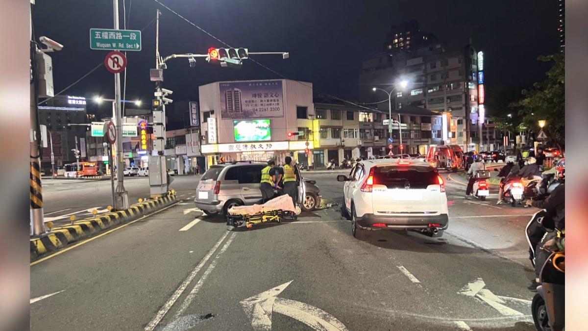 酒測值破表！工人撞休旅車　4人輕重傷送醫。(圖／民眾提供)