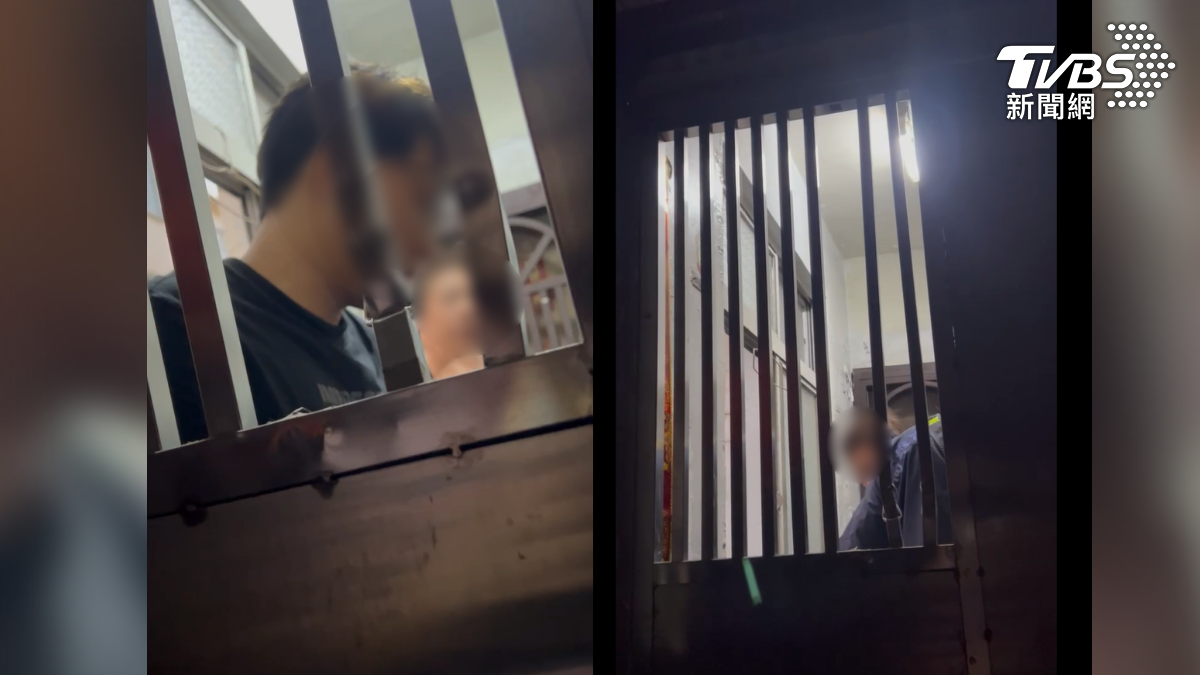 凌晨5點多被敲門聲驚醒,原來是柳先生為救獨居重病阿伯而找錯門,救護員破錯門了嚇壞女租客(圖/民眾提供)