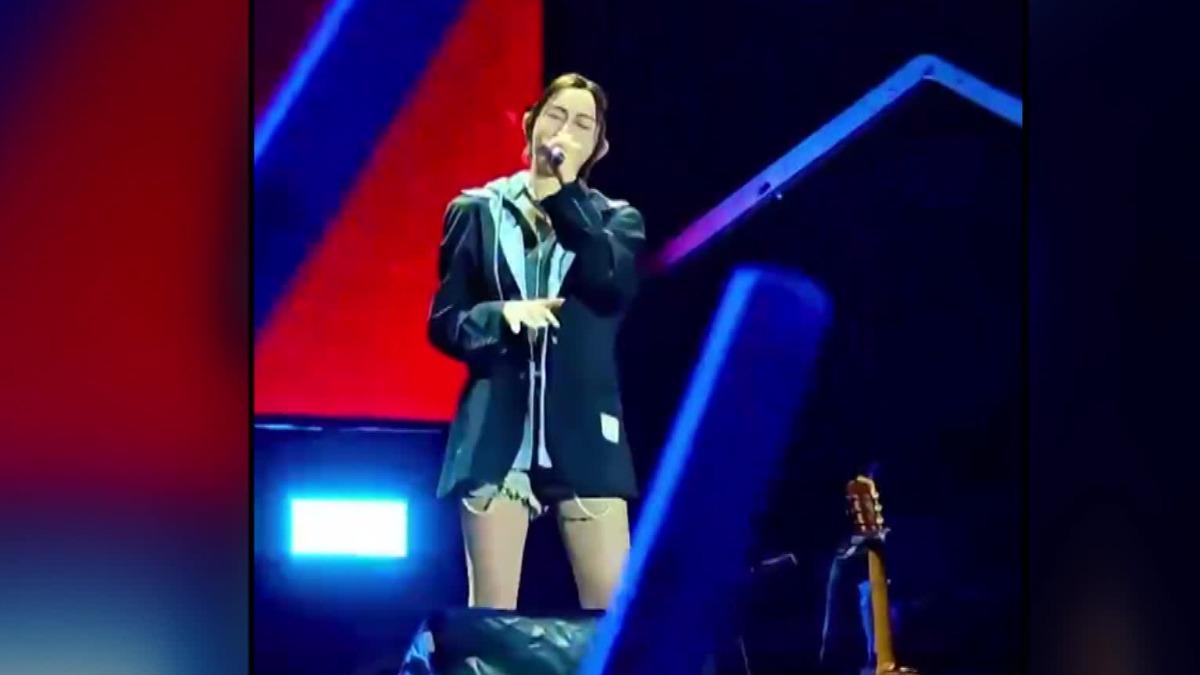 范瑋琪現身中國江蘇「國緣之夜 · 巨星演唱會」。(圖/翻攝微博)