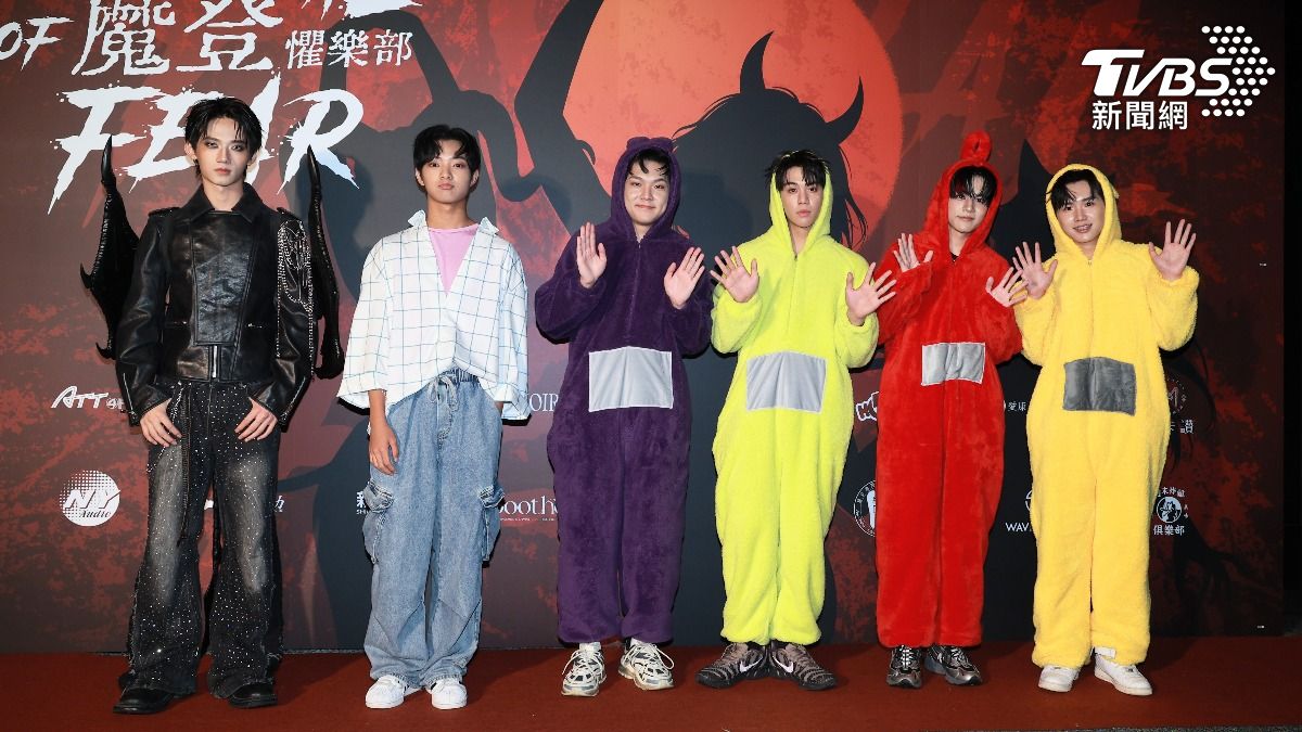 翟浚安(左起)、陳至琦、AcQUA源少年出席。(圖/趙世平攝)