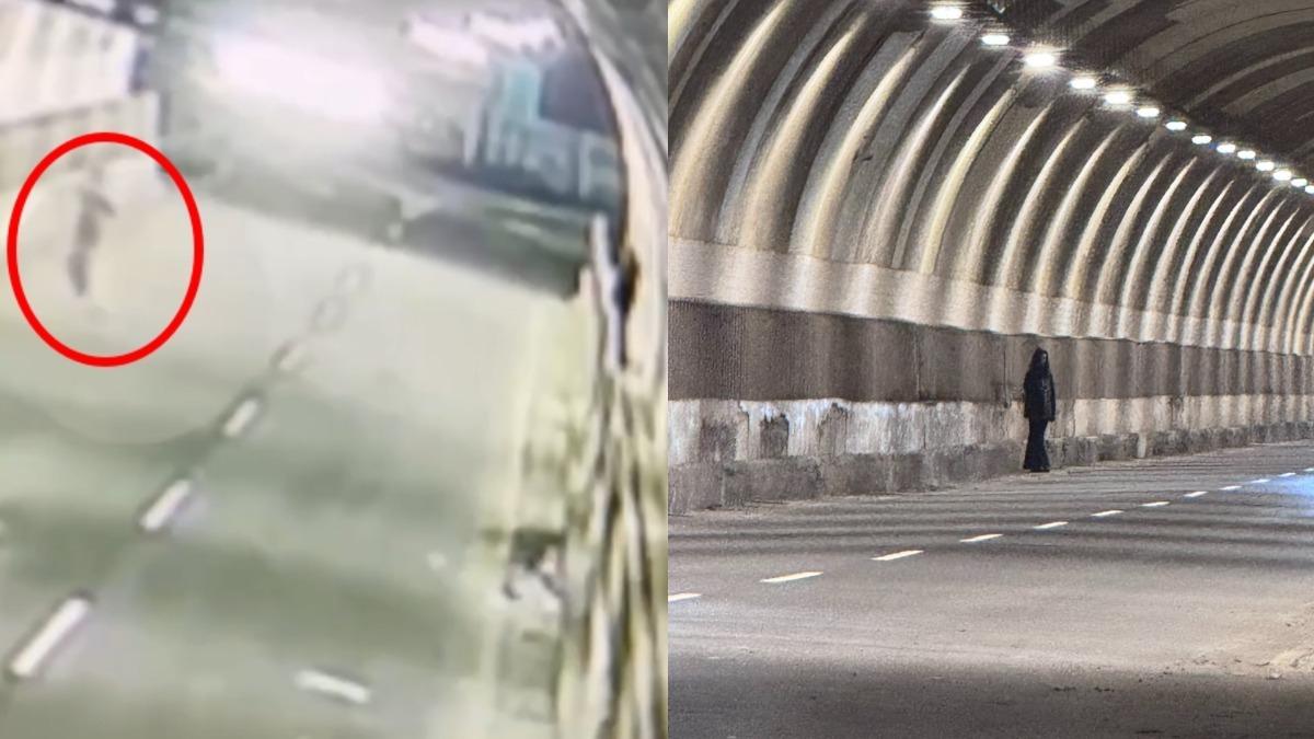 基隆中山隧道驚現長髮鬼影?監視器曝真相「疑為萬聖節拍片」