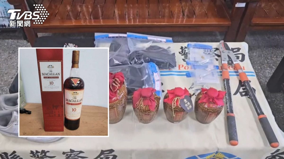 精心鑿牆避開防盜！客家嫁妝檜木桌遭竊　損失近百萬。(圖／TVBS)
