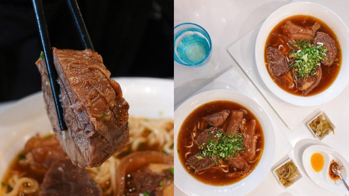 天下三絕曾蟬聯3年米其林必比登，肉量爆多、嚴選高級食材的牛肉麵，被譽為牛肉麵界「勞斯萊斯」。（圖／丸玩玩）