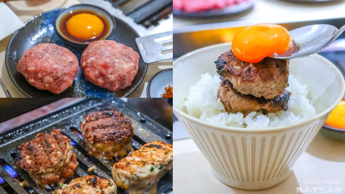 把蛋液放在肉排上，和白飯一起入口，簡直太香啦。（圖／陳小可的吃喝玩樂）