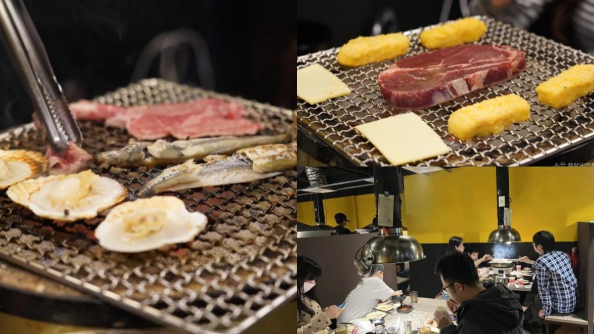 用餐座位的抽風設備不錯，可以盡情享用澳洲頂級和牛、牛舌、戰斧豬排、明太子秋刀魚等食材。（圖／勞鼠探世界）