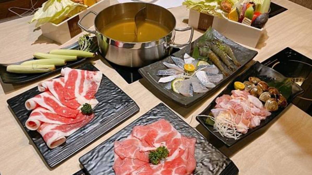 穗川小農鍋物的每個鍋物套餐，都包含肉品／海鮮、湯底、菜盤、附餐，可選飯、麵或冬粉。（圖／蛋寶趴趴go）