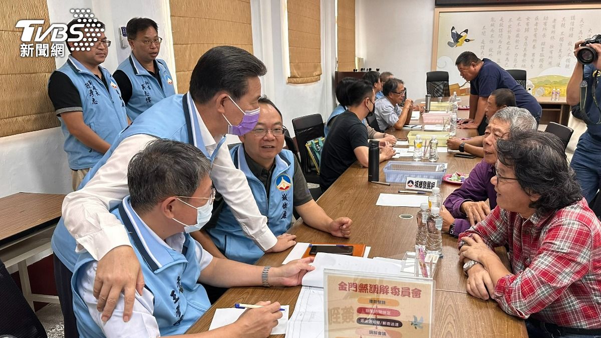 金門縣今天下午舉辦「縣長與鄉親有約」活動。（圖／程子奕攝）