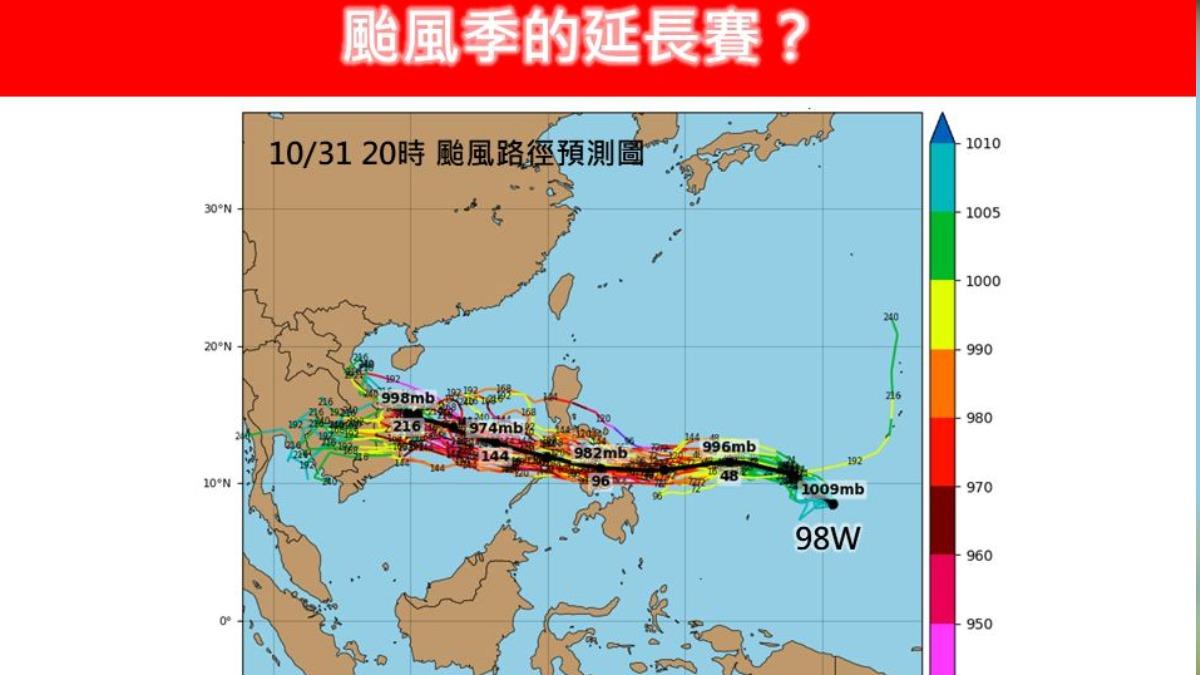 天氣/今20度「北東有雨」!下週恐有中颱 專家:注意共伴效應
