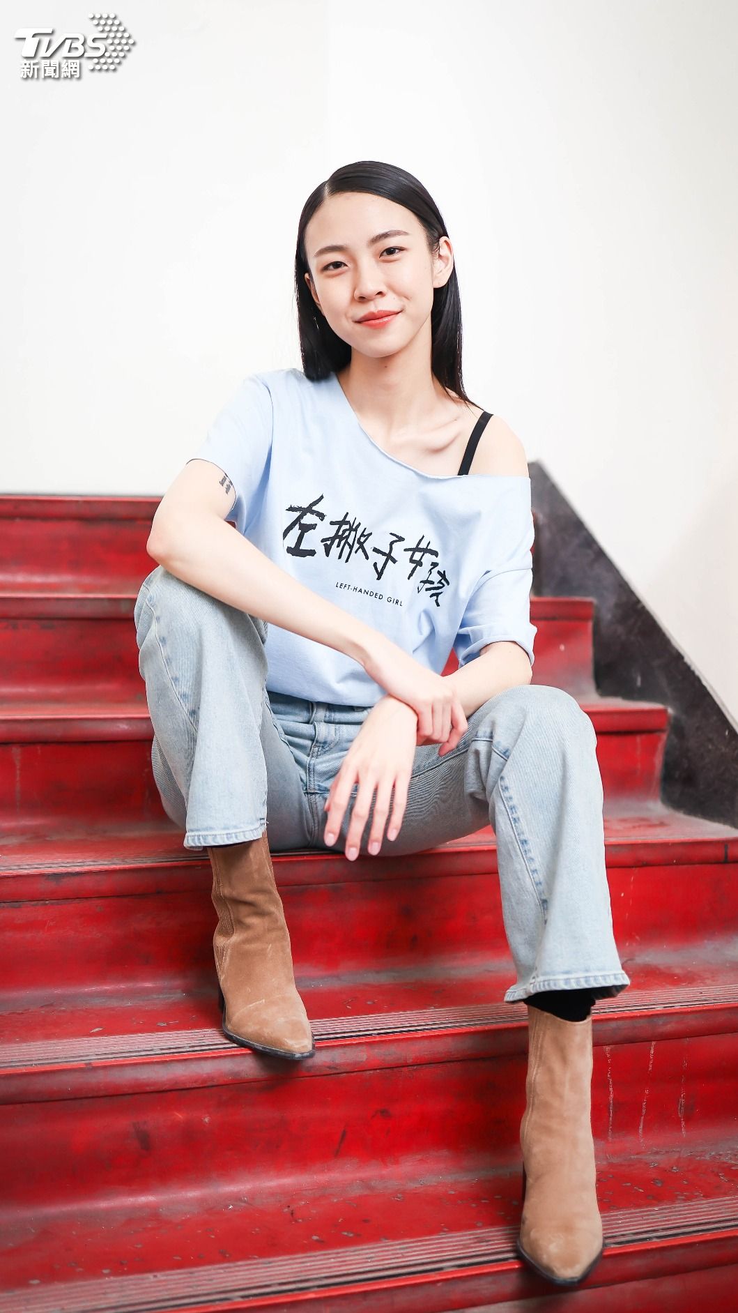 馬士媛主演《左撇子女孩》闖入金馬獎最佳新演員獎。(圖/記者張哲鳴攝)