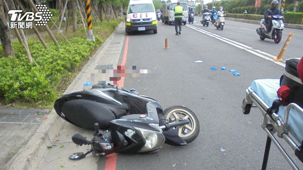 車禍現場外觀。（圖／TVBS）