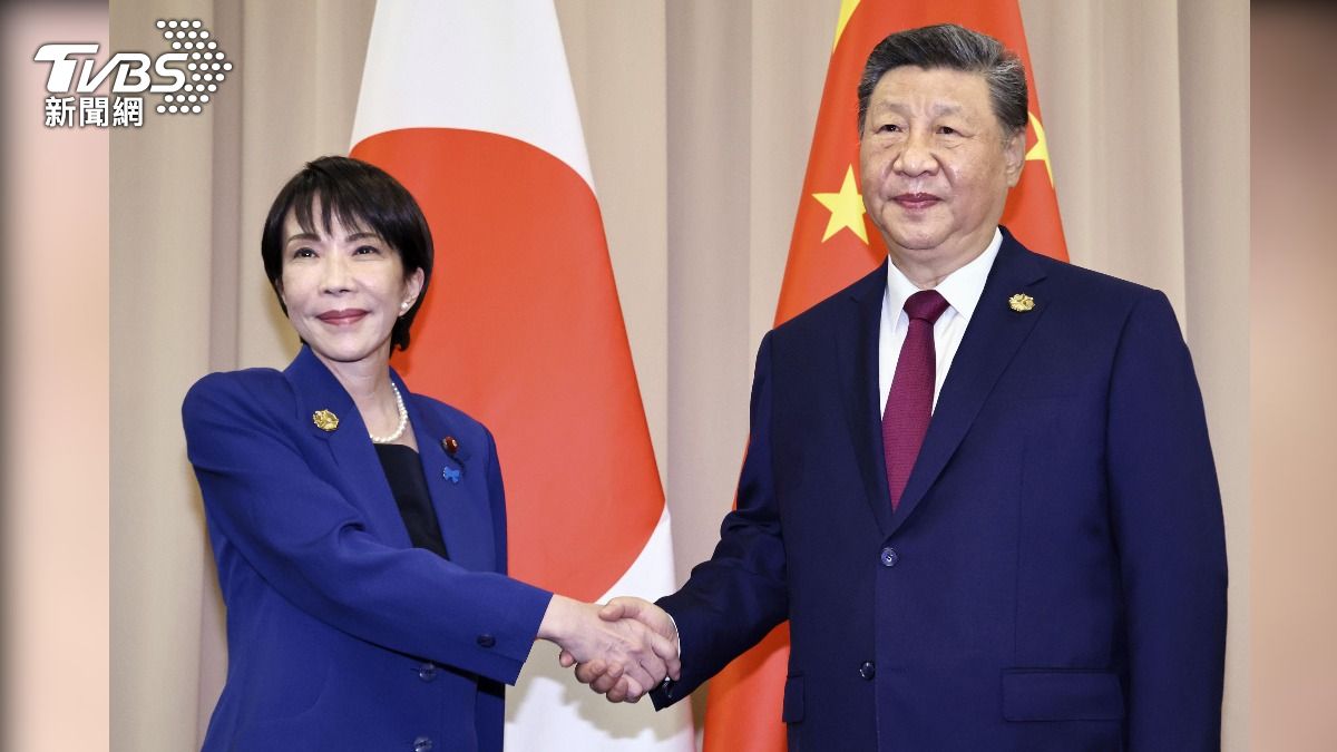 日本首相高市早苗31日首次正式與大陸國家主席習近平會晤 (圖/達志影像美聯社)
