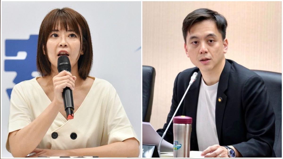 江怡臻、牛煦庭出任國民黨發言人。(圖/胡瑞麒攝、翻攝牛煦庭臉書)