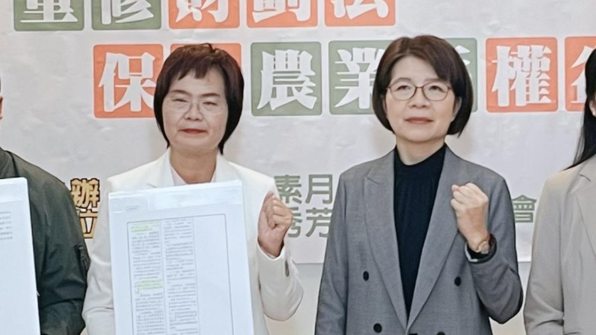 陳素月(左)、黃秀芳(右)都認為12月要初選。(圖/翻攝自黃秀芳臉書)
