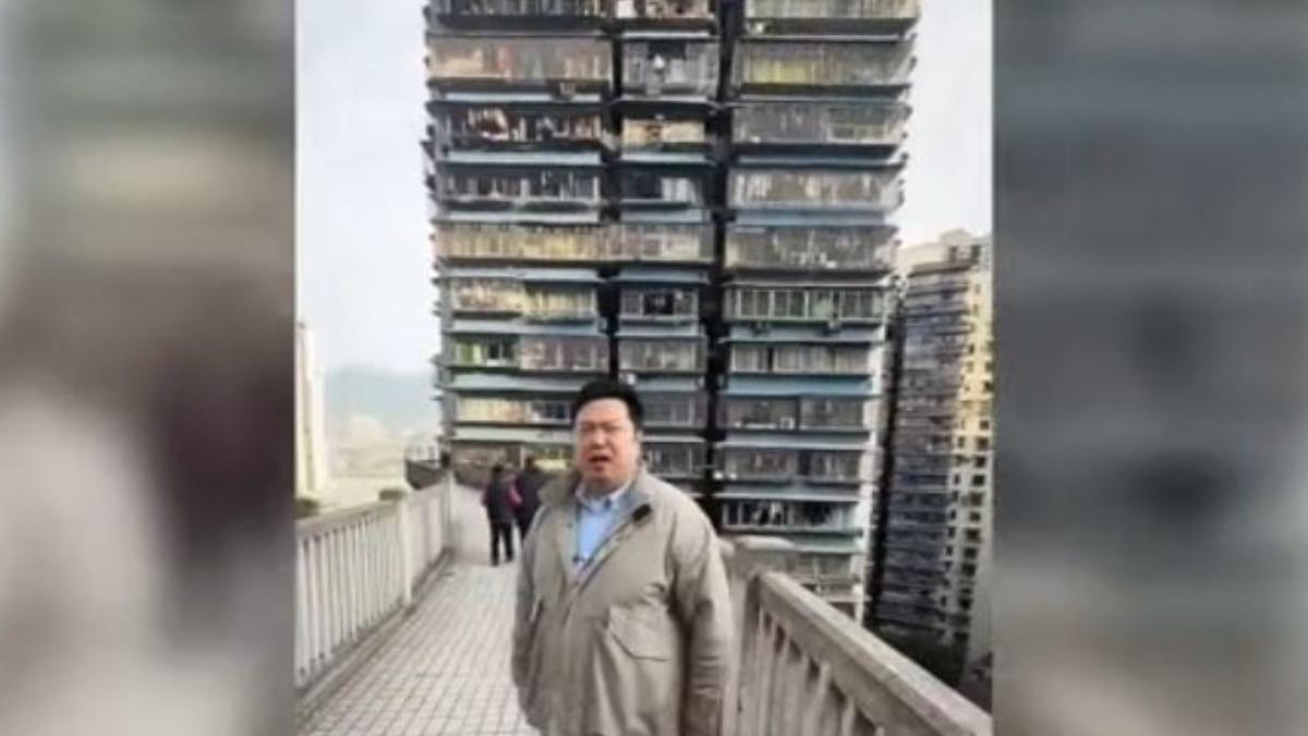 大陸素人網紅模仿川普口音,分享家鄉重慶文化吸外國粉絲。(圖/瑞哥英語抖音)