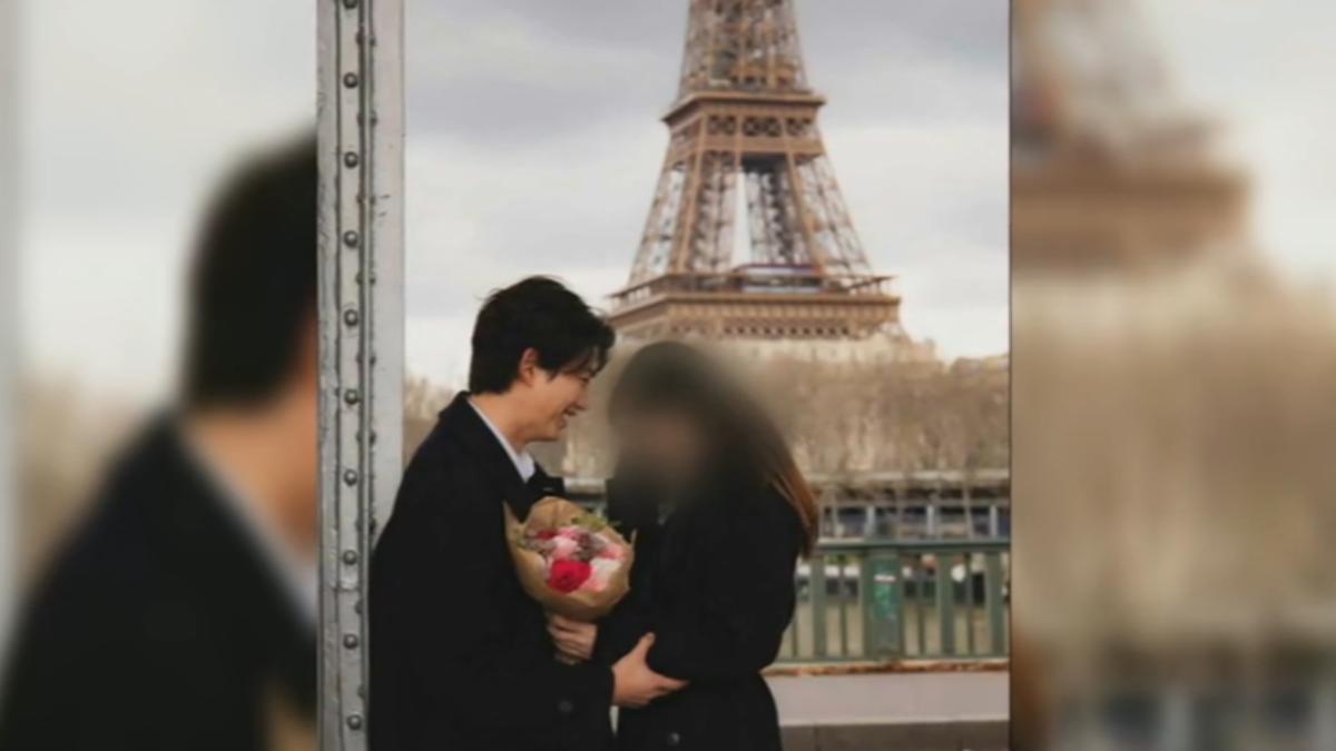 玉澤演去年與女友到法國巴黎時，被當地攝影師捕捉到。（圖／IG@thebestphotoparis）