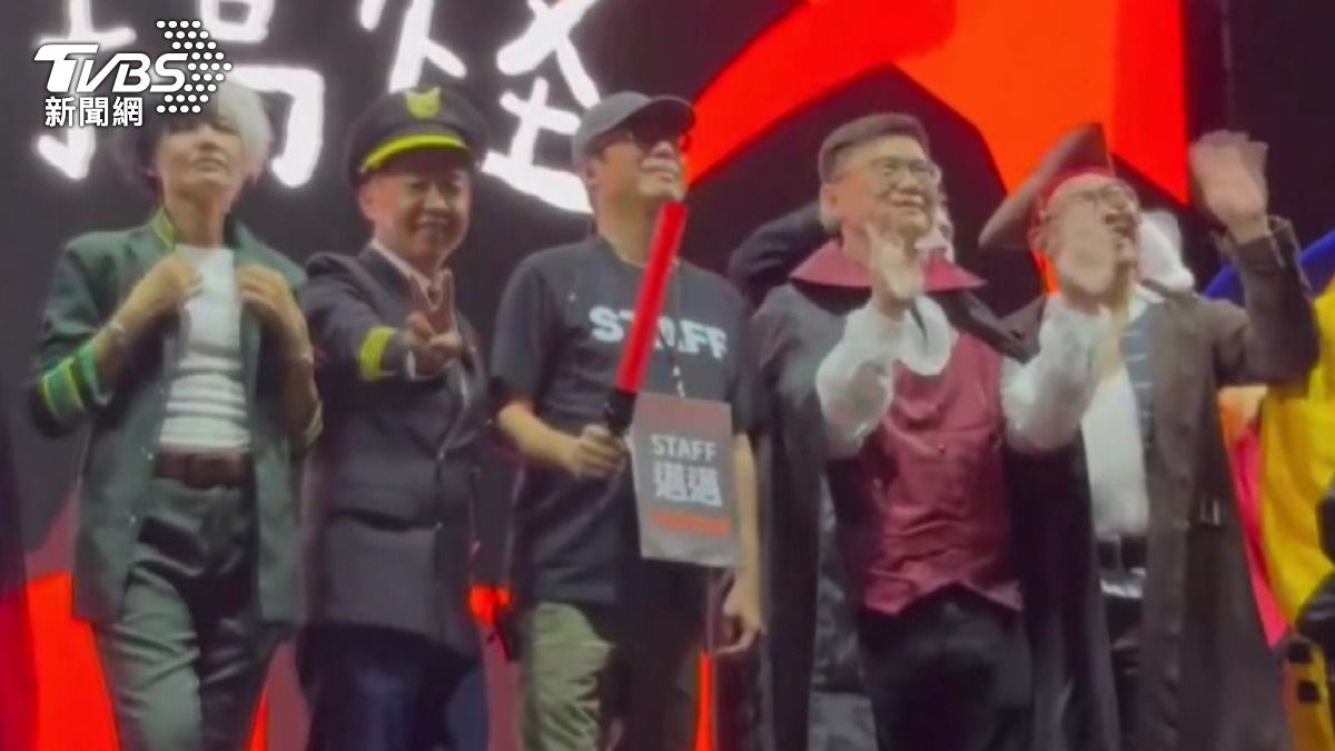 排擠?林岱樺舉辦造勢活動，同天其他三位候選人同台陳其邁。（圖／TVBS）