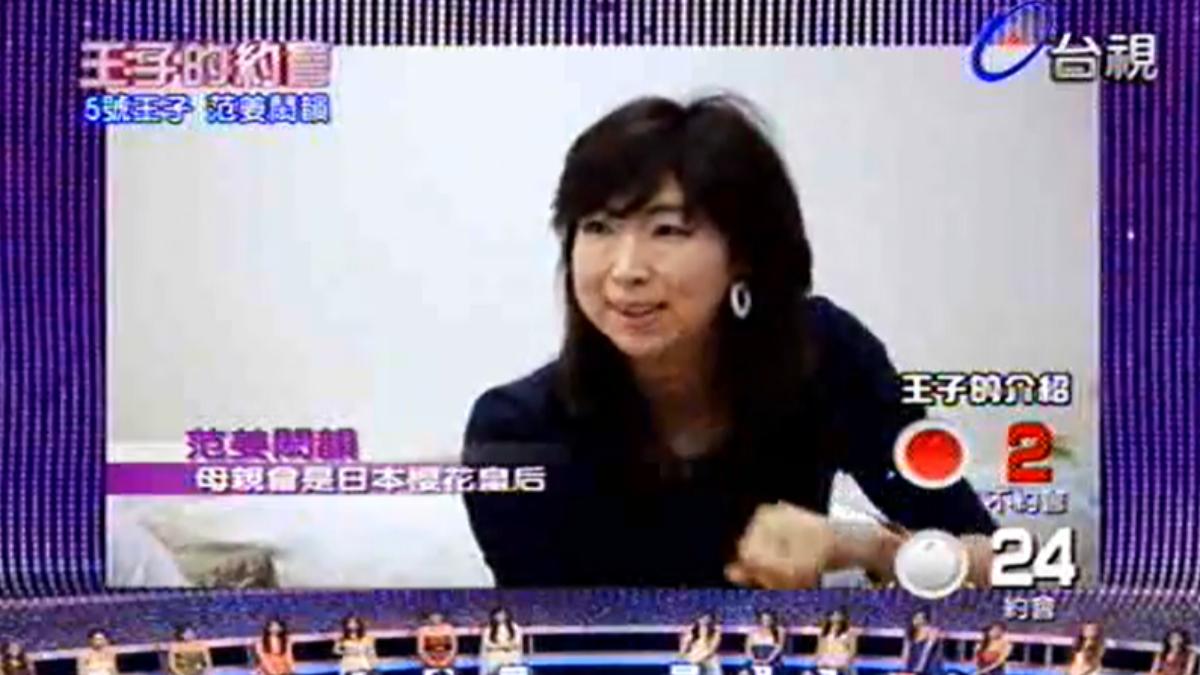 范姜彥豐母親選美奪冠。(圖/翻攝自台視)