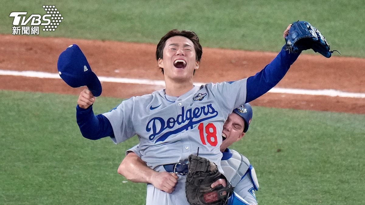 山本由伸在世界大賽中勇奪3勝,拿下MVP。(圖/達志影像美聯社)