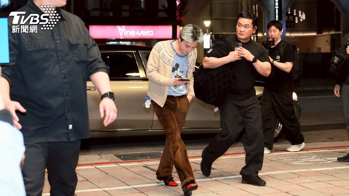 GD看起來心情放鬆。(圖/趙世平攝)