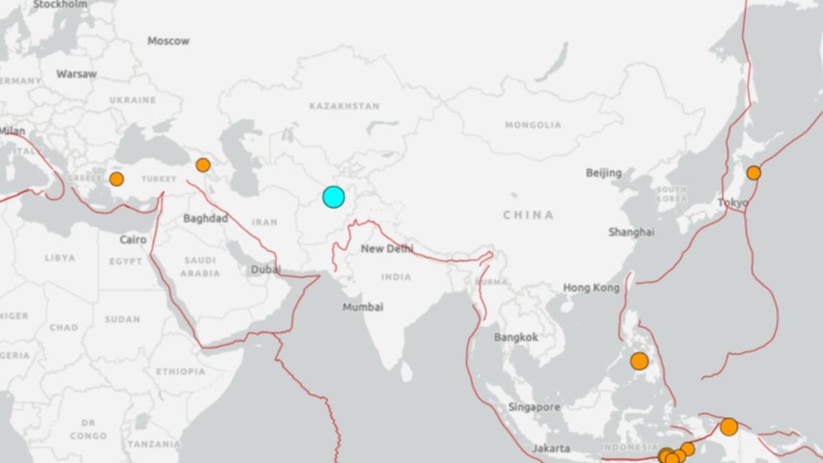 阿富汗北部地震，規模6.3。（圖／翻攝自美國地質調查局USGS官網）