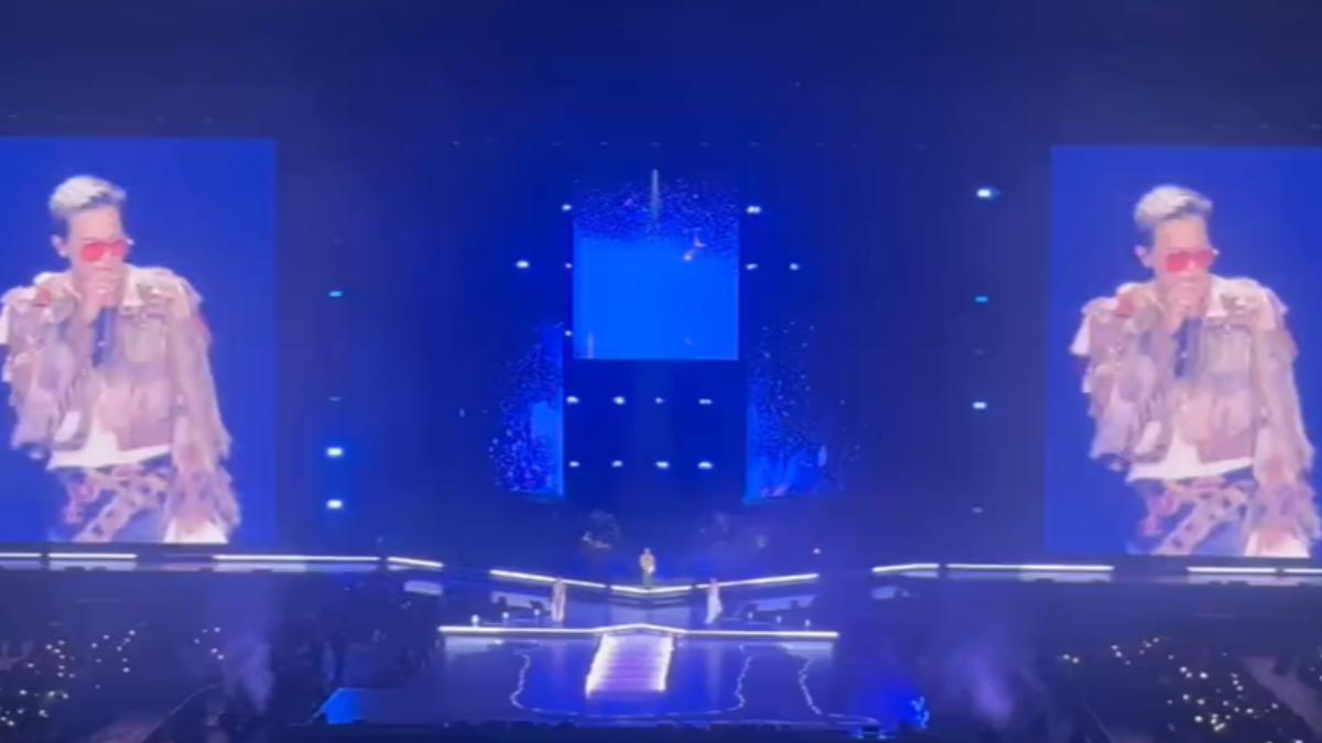GD大巨蛋Day2演唱會秀中文撩粉，大喊「跟我回去」。（圖／民眾提供）