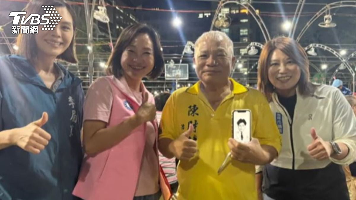國民黨立委柯志恩巧遇陳財佑。(圖/TVBS)