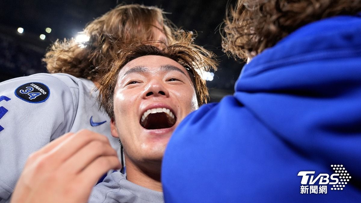 山本由伸拿下世界大賽MVP,也成為洛杉磯道奇全隊上下的「團寵」。(圖/達志影像美聯社)