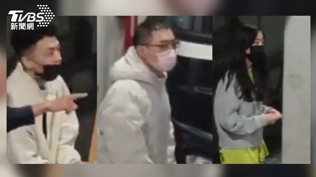 信義雙屍命案3藥頭落網,(左起)謝男、鍾男、蘇女。(圖/畫面翻攝:太報)