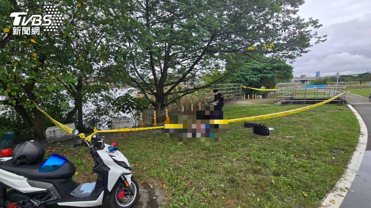 三重長元抽水站附近發現女性浮屍。（圖／TVBS）