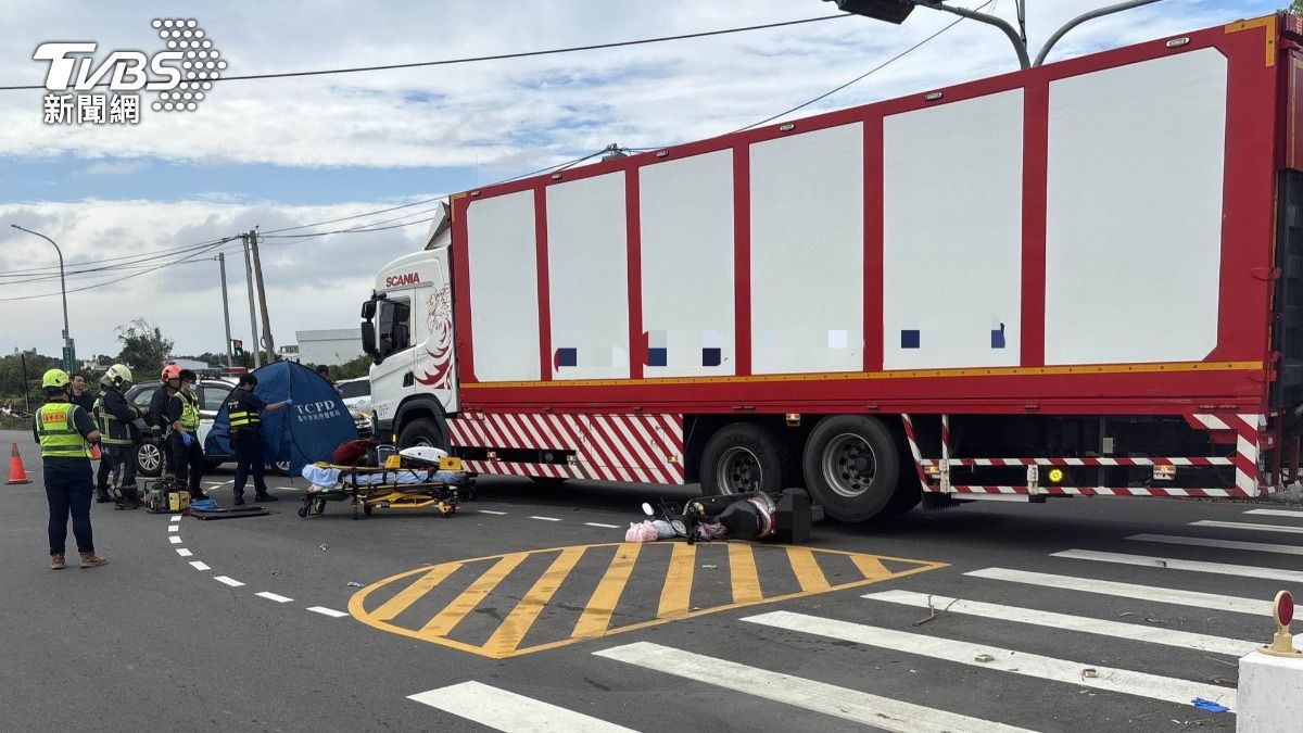 台中神岡奪命事故!71歲婦左轉慘遭大貨車撞輾「頭部重創亡」
