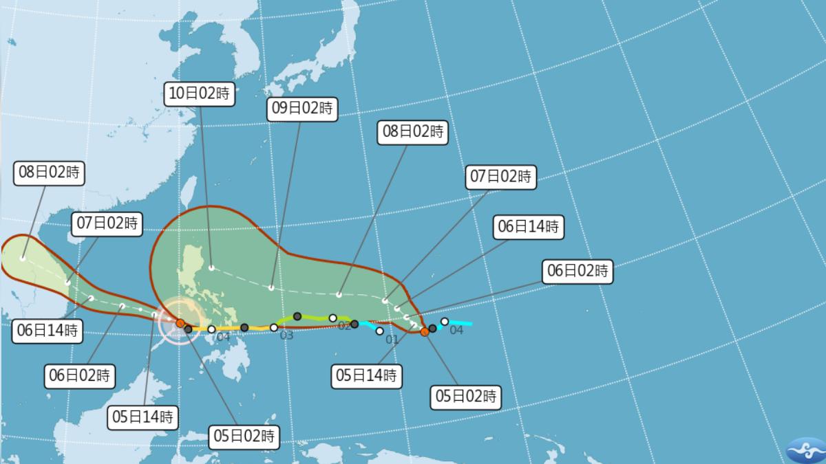 颱風海鷗挾豪雨灌菲國 鄭明典揭與台1巧合:對流爆發中