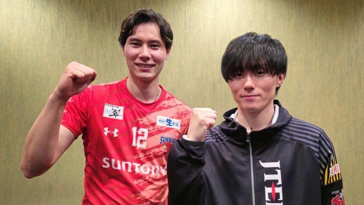 小川智大(右)和高橋藍接連遭日本狗仔爆料。(圖/翻攝自IG)