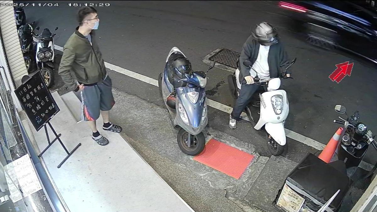 監視器畫面顯示,這輛車將馬路當作賽車場。(圖/民眾提供)
