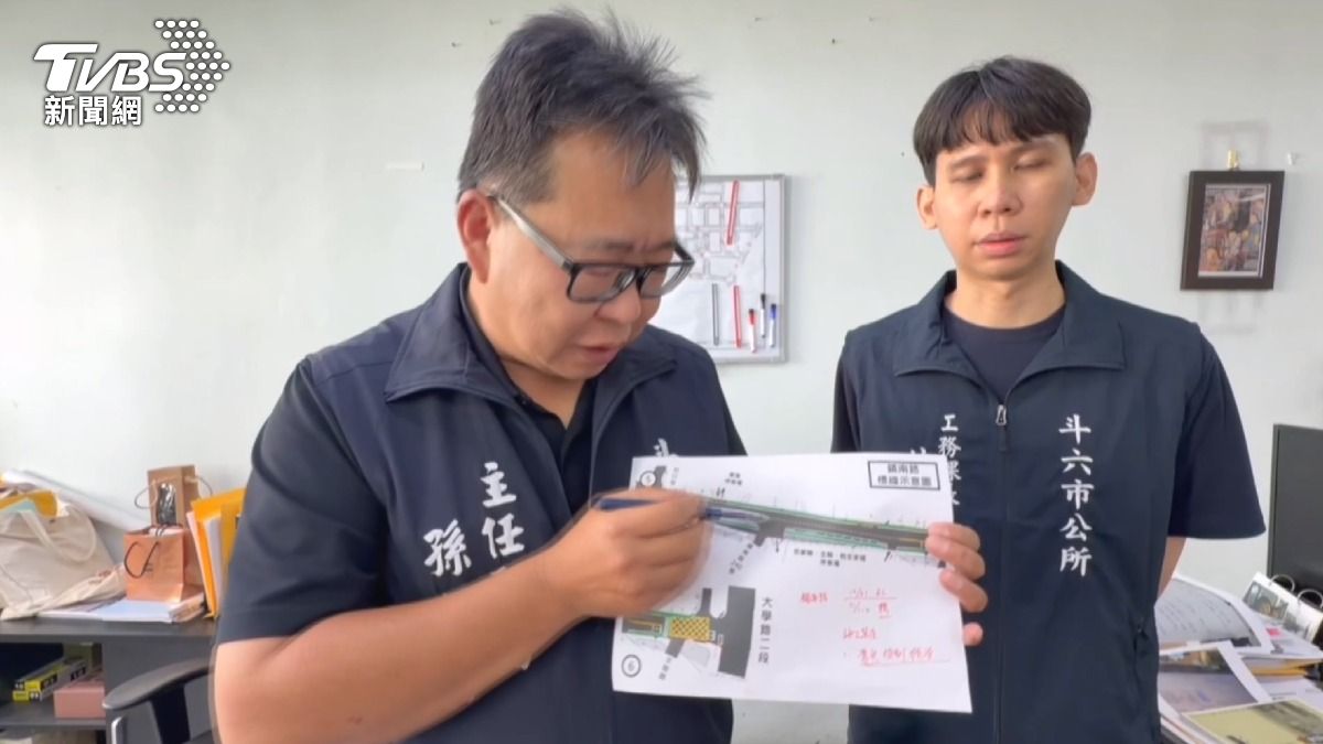斗六市公所察覺問題所在,承諾將盡快完成標線工程,避免讓用路人感到困惑。(圖/TVBS)